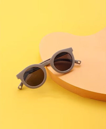 Baby Sunglasses with Soft Silicone Frame - Brown