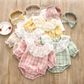 Organic Cotton Laced Infant Romper