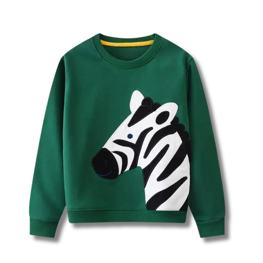 Elevate Your Child's Wardrobe with the Trendy Green Spring Autumn Sweatshirt