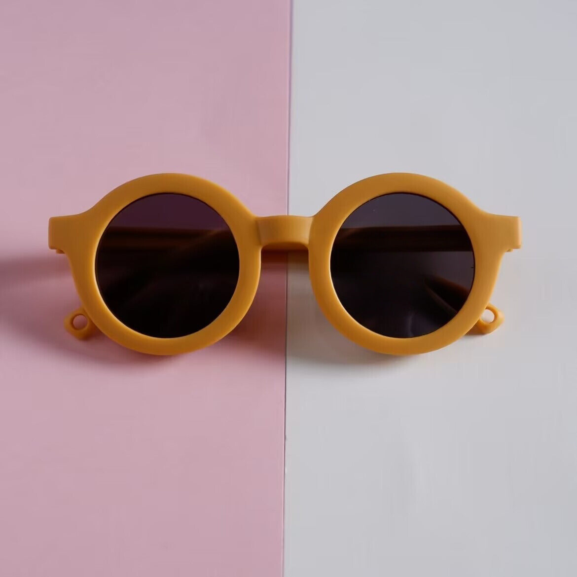 Baby Sunglasses with Soft Silicone Frame - Yellow