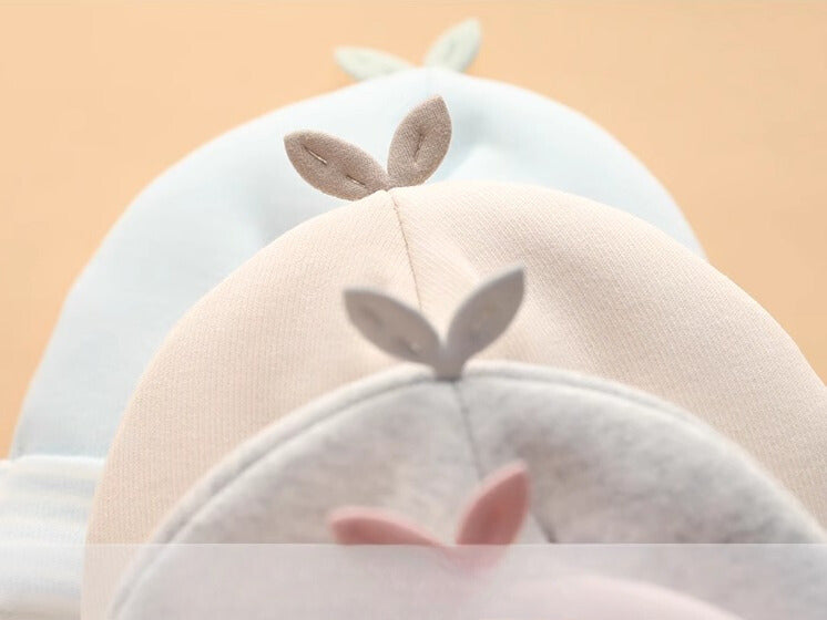 Cozy Organic Cotton Double-Layered Caps for infants