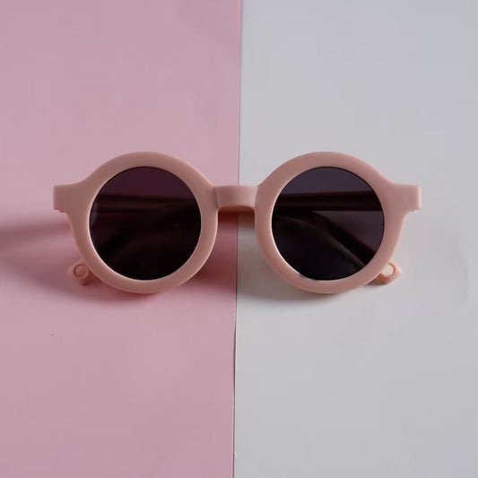 Baby Sunglasses with Soft Silicone Frame - Pink