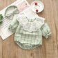 Organic Cotton Laced Infant Romper