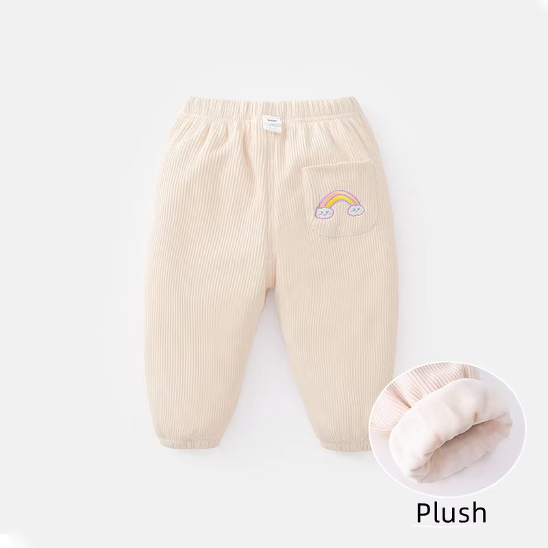 Thickened Corduroy Baby Pants – Rainbow