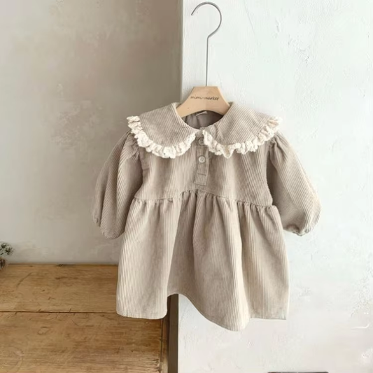 Charming Baby Girls’ Corduroy Dress