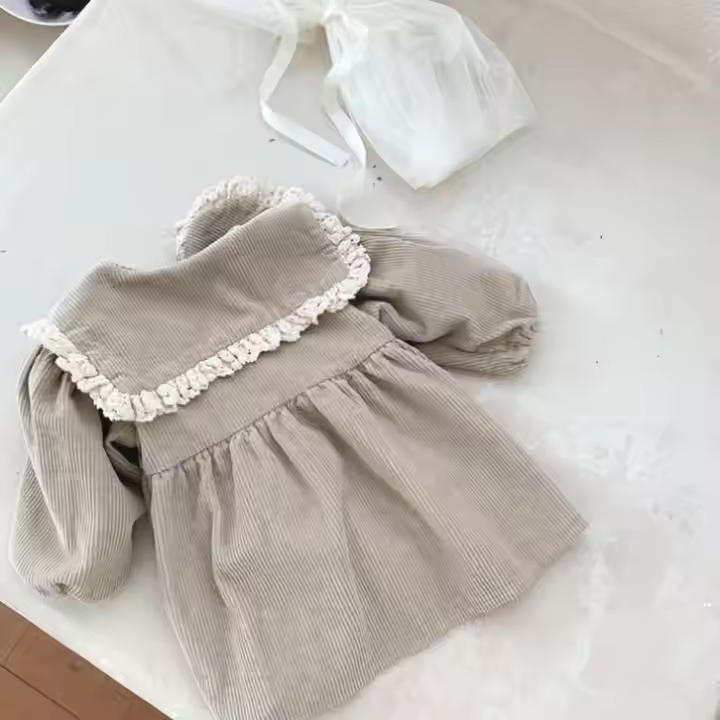 Charming Baby Girls’ Corduroy Dress