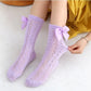 Couture Socks for Princess - Blossom Bows in Purple Bloom