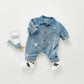 Baby Denim Romper – Stylish & Rugged for Little Explorers