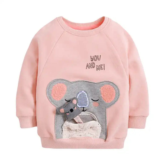 Pink Mouse Patchwork Cotton Sweatshirt- Autumn/Spring Wardrobe Addition!