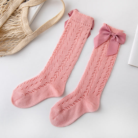 Couture Socks for Princess - Blossom Bows in Pink
