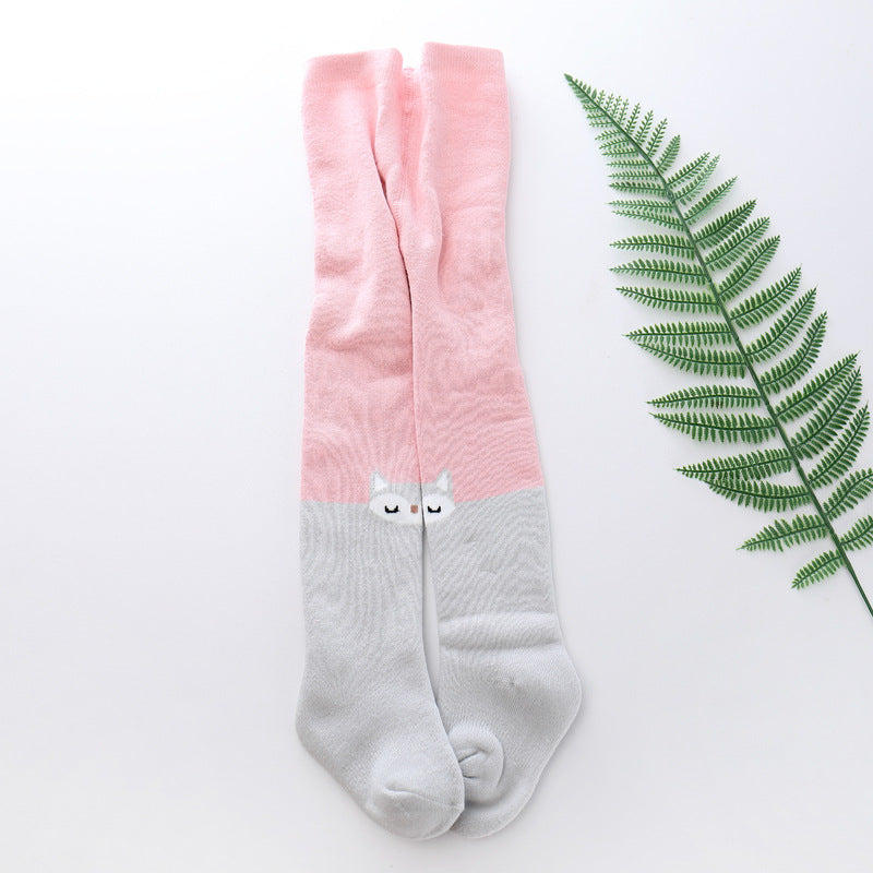 Cute Winter Stockings for Girls - Pink Rabbit