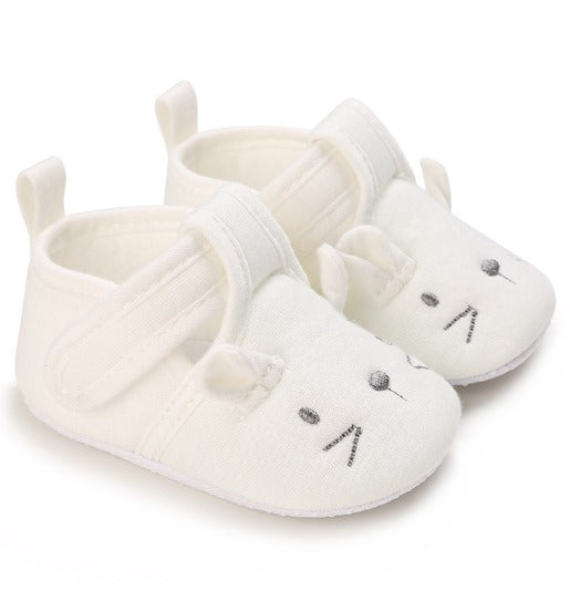 Soft-Sole Cushioned Baby Shoes - Mouse Design