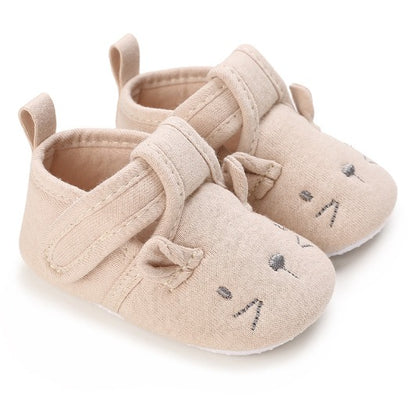 Soft-Sole Cushioned Baby Shoes - Mouse Design