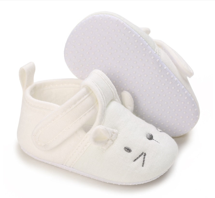 Soft-Sole Cushioned Baby Shoes - Mouse Design