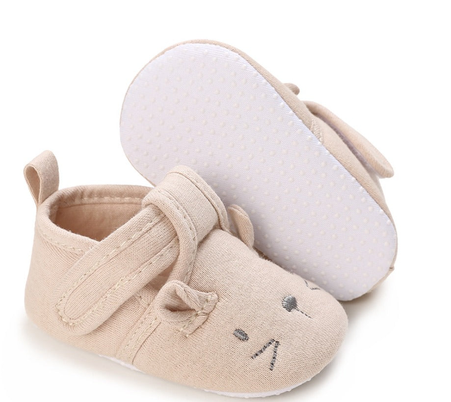 Soft-Sole Cushioned Baby Shoes - Mouse Design