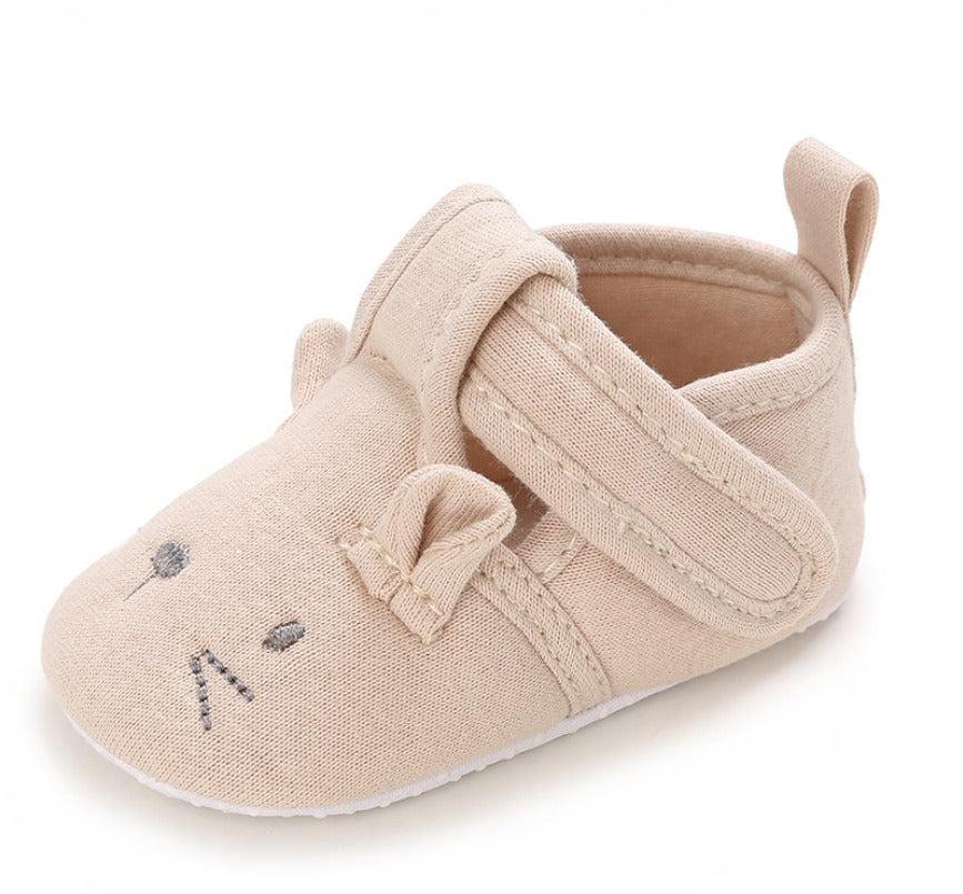 Soft-Sole Cushioned Baby Shoes - Mouse Design