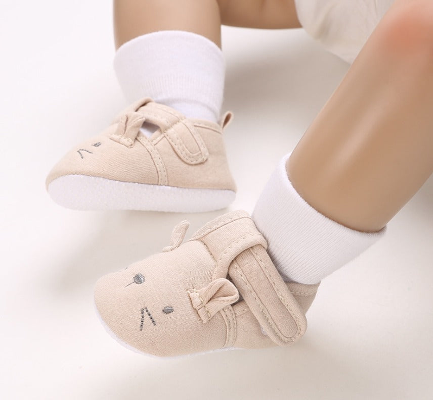 Soft-Sole Cushioned Baby Shoes - Mouse Design