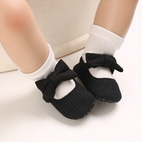 Soft-Sole Cushioned Baby Shoes with a cute bow