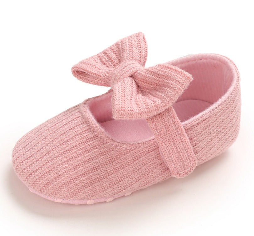 Soft-Sole Cushioned Baby Shoes with a cute bow