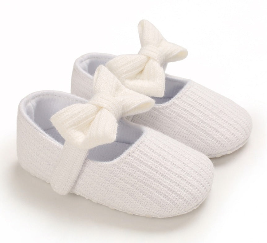 Soft-Sole Cushioned Baby Shoes with a cute bow