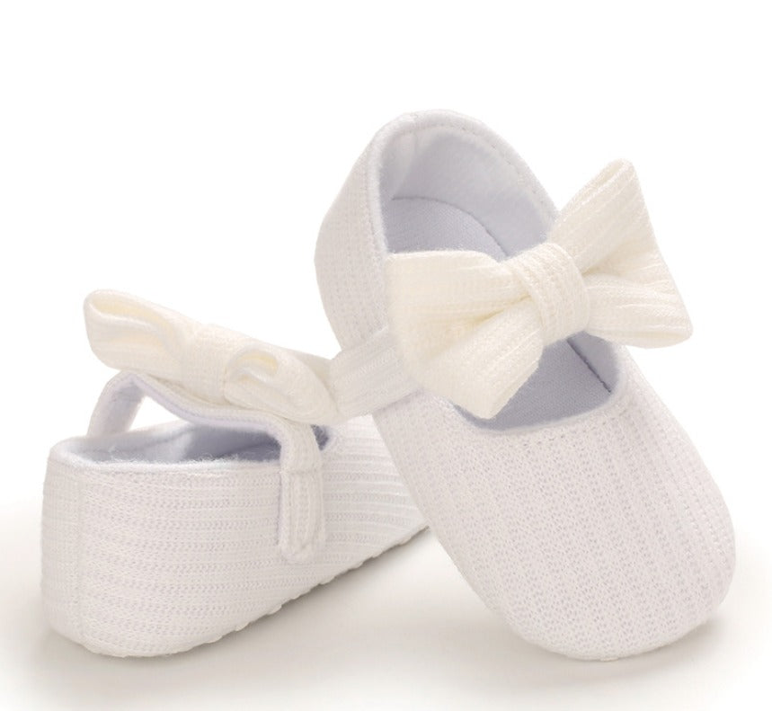 Soft-Sole Cushioned Baby Shoes with a cute bow