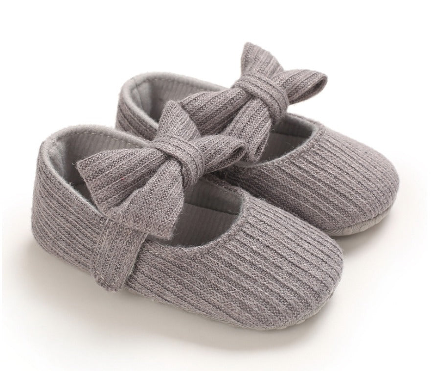 Soft-Sole Cushioned Baby Shoes with a cute bow