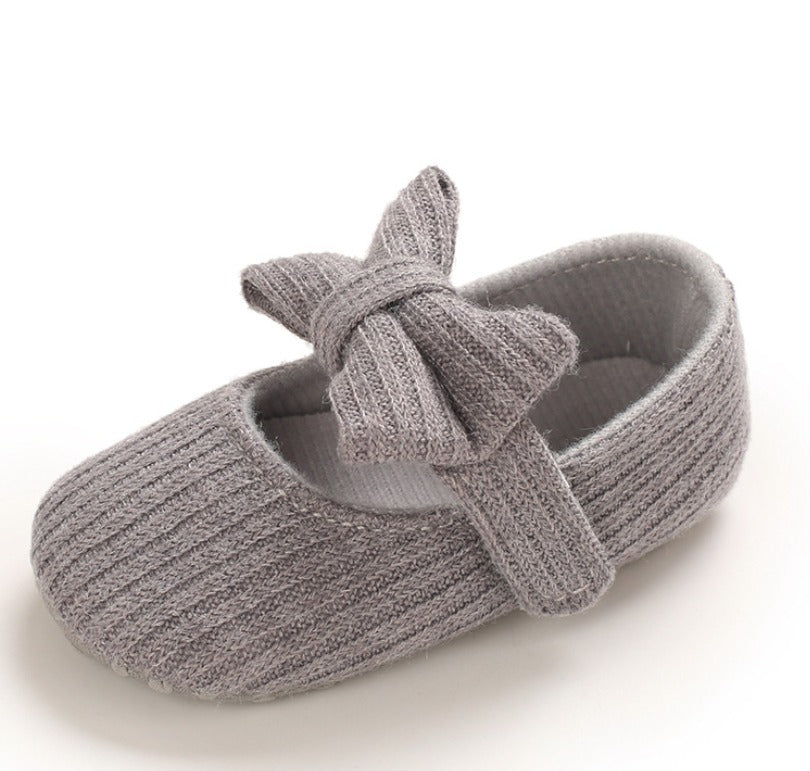 Soft-Sole Cushioned Baby Shoes with a cute bow