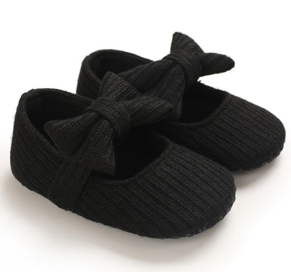 Soft-Sole Cushioned Baby Shoes with a cute bow