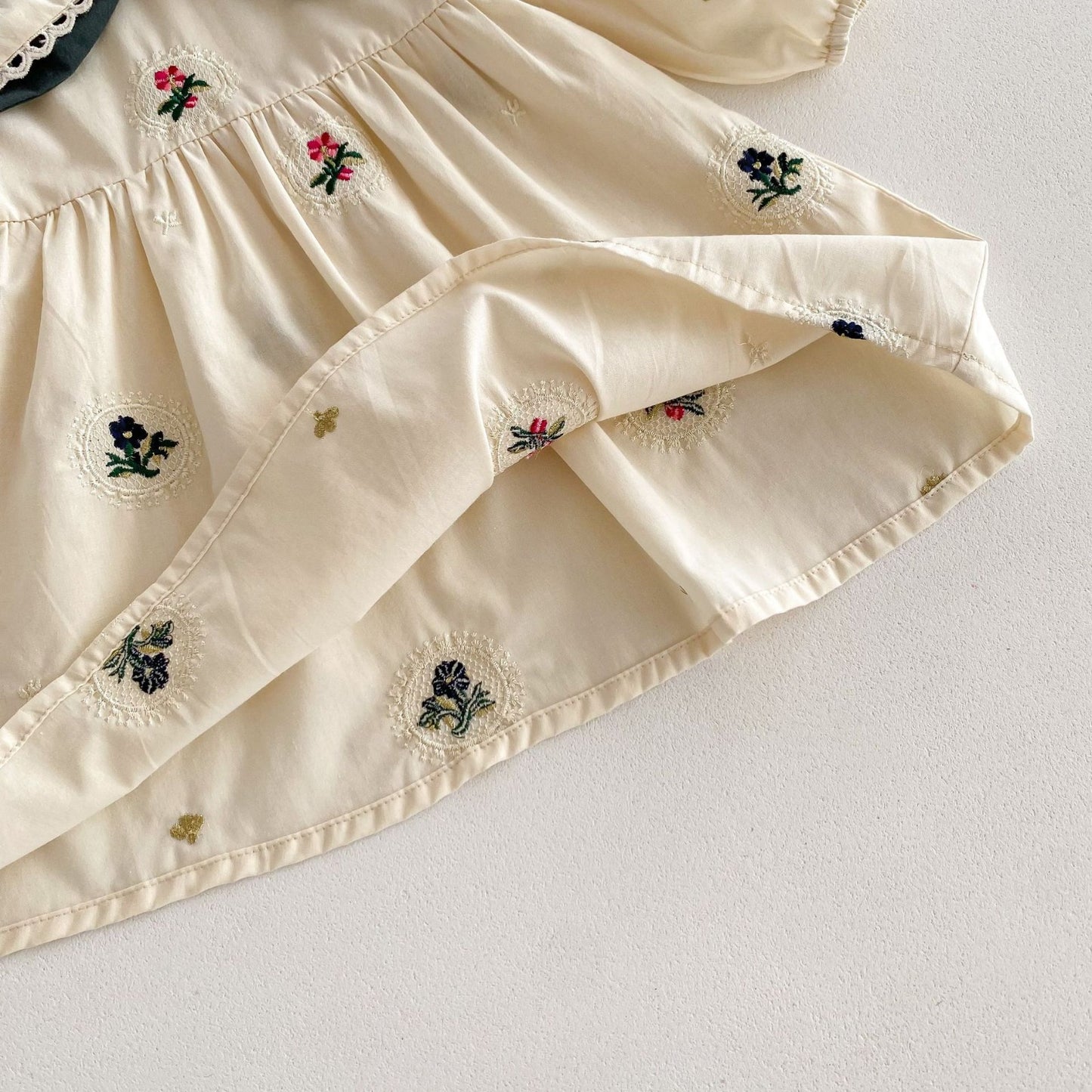 Spring Princess Baby Dress - Elegant Embroidery & Pure Cotton