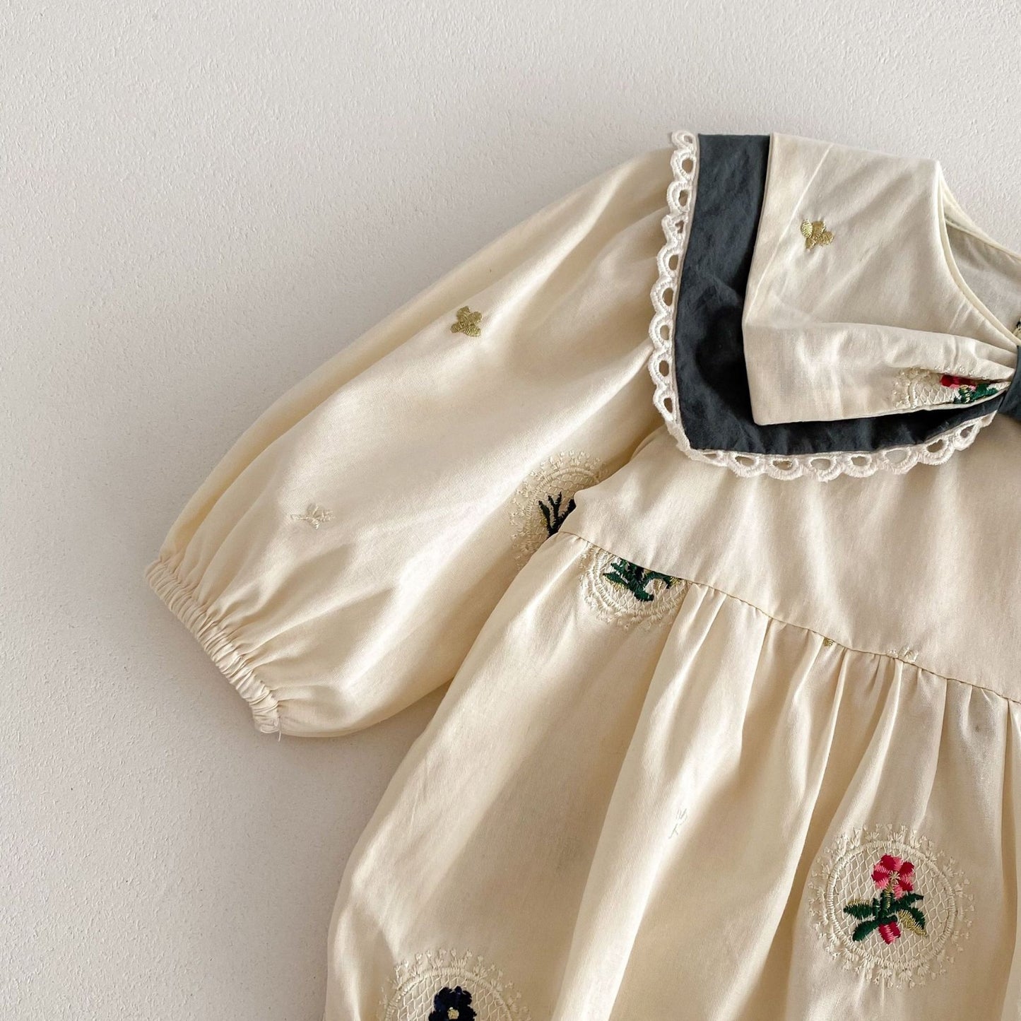 Spring Princess Baby Dress - Elegant Embroidery & Pure Cotton