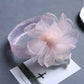 Lace Headband with Large Organza Flower