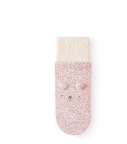 Thickened Anti-Slip Winter Socks – Warm & Cozy in Pink