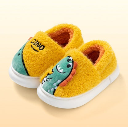 Warm Kids’ Winter Shoes: Cozy Non-Slip Cute Dino