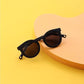 Baby Sunglasses with Soft Silicone Frame - Black