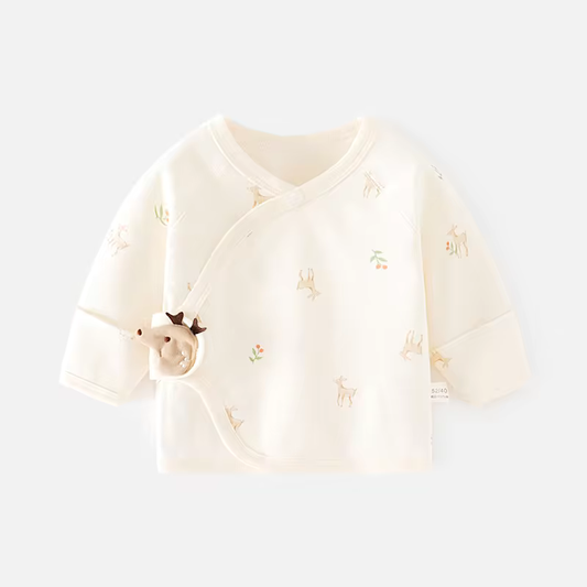 Elevate Your Baby's Style with Premium Newborn Pure Cotton Top - Reindeer