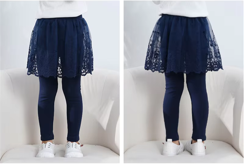 Princess Skirt Leggings Blue