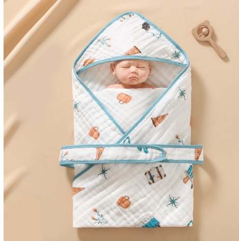 Luxurious Comfort for Your Precious Bundle: Newborn Cotton Quilt - Blue