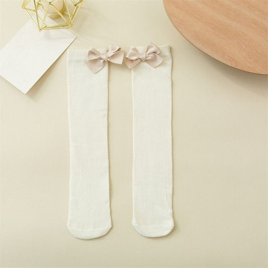 Delicate and Stylish Knee High Socks for Your Little Princess with Bow