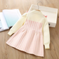 Cute Woolen Long Sleeve Knitwear Frock for Girls - PInk