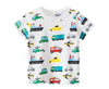 100% Cotton Short Sleeve Round Neck Boy's T Shirt - Cars - Crazy Toes ®
