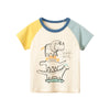 Cotton Short Sleeve Round Neck Boy's T Shirt - The Stack - Crazy Toes ®