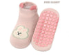 Premium Cotton Anti-Skid Kids Socks | Non-Slip Grip for Active Children - Pink Rabbit - Crazy Toes ®