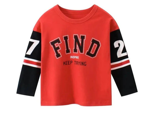 Sports Style Long Sleeve T Shirts: Modern Casual Comfort for Kids - Crazy Toes ®